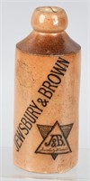 JEWSBURY & BROWN STONEWARE GINGER BEER BOTTLE