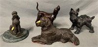 Lot of 4 Dog Sculptures