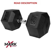 Xmark Rubber Hex Dumbbell (95-Pounds)