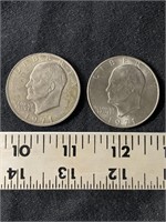 Two Eisenhower Dollars 1971