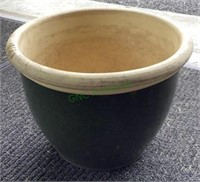 Nice ceramic flower pot with three drain holes