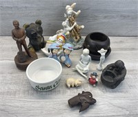 ASSORTED VINTAGE HOME DECOR CERAMIC FIGURINES