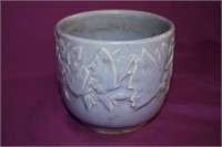 N.M 4" pottery butterfly planter crack