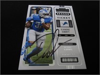 2022 CONTENDERS D'ANDRE SWIFT AUTOGRAPH COA