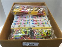 Large Box of Beanie Bandz- Peanuts and Sponge Bob