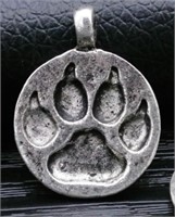 Bear Paw Imprint Pendant