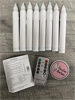 8 new LED candles with remote