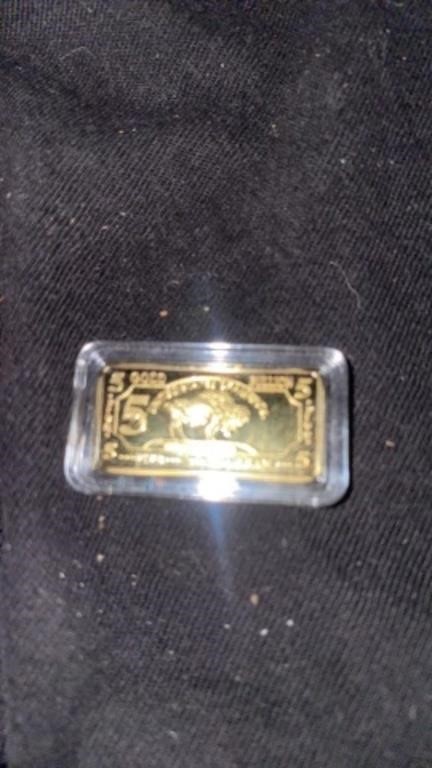 5 GRAM GOLD BUFFALO