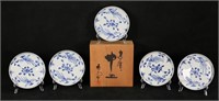 Set of 5 Japanese Porcelain Plates