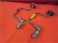 Vintage Drill Braces 2 piece lot