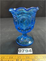 LE Smith Moon & Stars Clue Glass Compote
