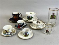 RCMP CUPS & SAUCERS & GLASSES