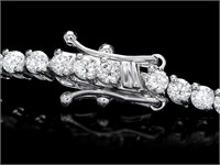 4.00ct Diamond Bracelet - 18k White Gold