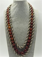 1960's Hollywood Regency Long Necklace