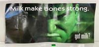 Vtg Got Milk? The Hulk 23x10 Poster