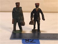 Vintage Black Americana Cast Iron Figures, 2” Tall