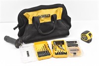 Dewalt Bag, Drill Bits, Tape Measure, Driver Bits