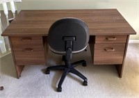 Wooden Desk & Office Chair