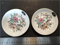 2 x AYNSLEY Bone China Pembroke" Coasters 3 1/2"