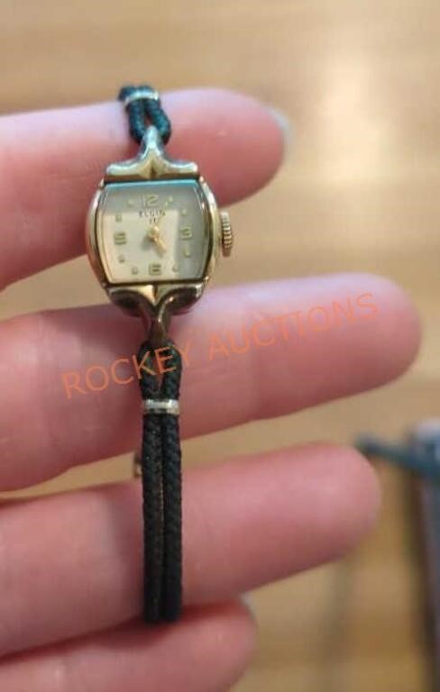 Elgin 17 jewel 10k rolled gold plate women's watch