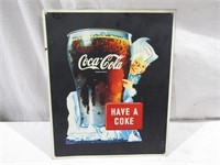 Coca Cola Tin Sign 14 1/4" x 11 1/2"