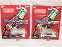 2 Johnny Lightning Coca Cola Cars