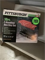 NEW 10pc T- HANDED HEX KEY SET