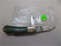 Skoal 2 Blade Pocket Knife (Hunter Green Colored)