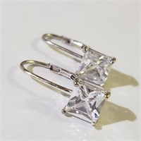 $100 Silver CZ Earrings