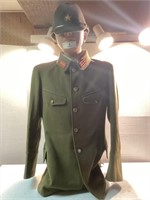 WWII JAPANESE ARMY MAJOR'S TUNIC AND HAT
