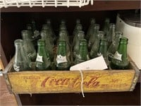 Coca-Cola crate and bottles