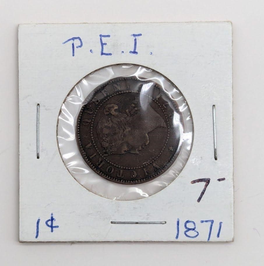 1871 P.E.I 1-Cent Coin Token