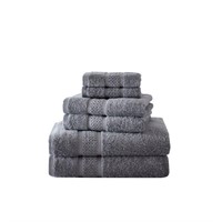 Nautica Oceane Solid Cotton Navy 6 Piece Towel Set