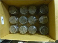1 box Mason jars with glass lids