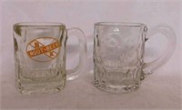 8 advertising glasses: BK and A&W embossed root