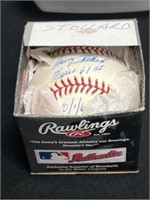 Tracy Stallard Autographed Baseball, etc.