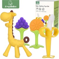 ANGELBLISS Teething Toys (4 Pack)- Green