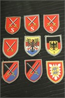West German Patches - (9 Total)  Lot #2