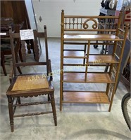 chair & shelf unit 44in x