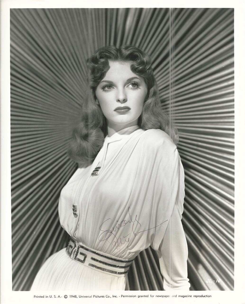 Julie London Signed Photo