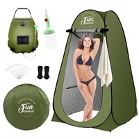 FUN ESSENTIALS Solar Shower Tent Kit, 2 Pcs,