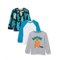 S Pack of 3 Amazon Essentials Boy's Long-Sleeve