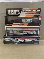 (2) Hess Trucks and Hershey's Collectible