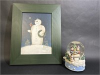 Folk Art of Mary Beth Baxter Snowman Picture