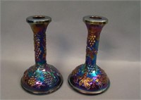 Pair N G&C Candlesticks – Purple (scarce pair;