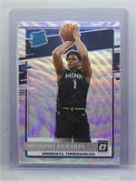 Anthony Edwards 2020 Optic Silver Shimmer Rookie