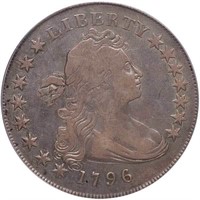 $1 1796 SMALL DATE, SMALL LETTERS. PCGS VF25