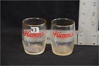 HAMM'S BEER GLASSES