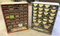 Lot of 2 Parts Cabinets w/ Contents