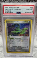 2005 Pokémon EX Rayquaza - Rev. Foil Deoxys PSA 8